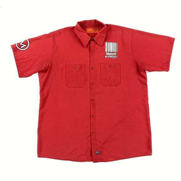 00's Slipknot Barcode Metal Band Button Up Shirt - Picture 2 of 9